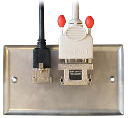 Exemple d'installation avec 60525 LINDY câbles HDMI et DVI