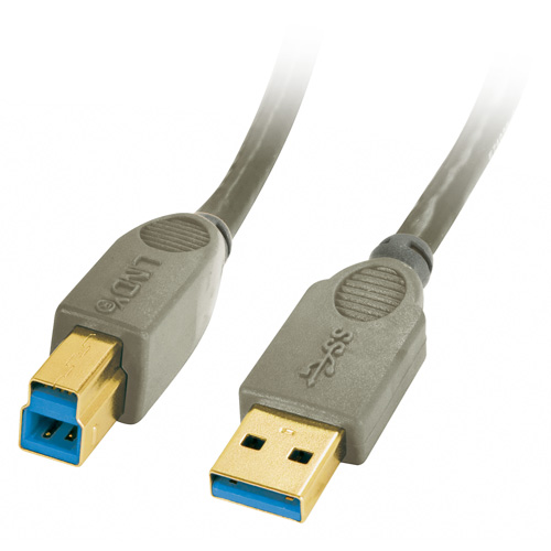 Cavo USB 3.0 Tipo A/B 1m - Antracite