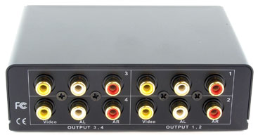 Shinybow SB-3714 distributore audio/video 4 uscite