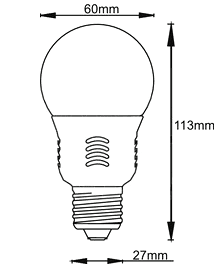 Dimensioni Lampada Alpha LB120/6